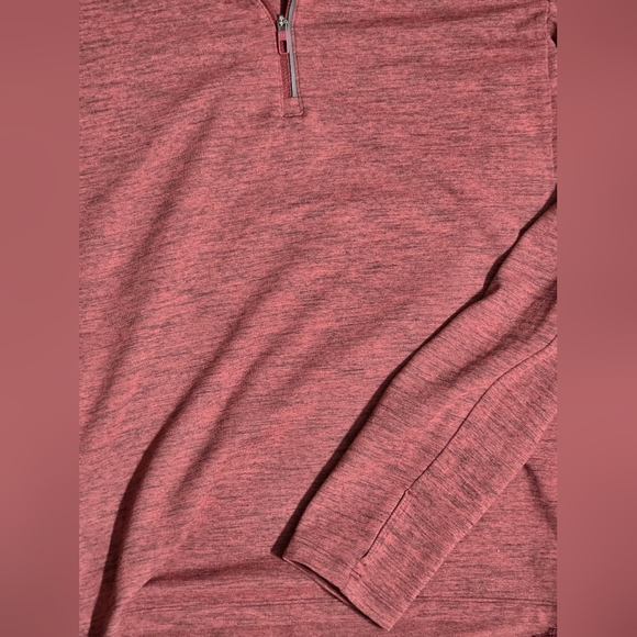 Lululemon Men's Surge Warm Half Zip Pullover – Heathered Brick Red – Size Medium - Picture 3 of 11